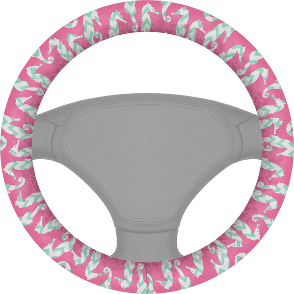 Custom Sea Horses Steering Wheel Cover