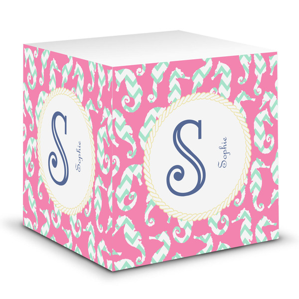 Custom Sea Horses Sticky Note Cube (Personalized)