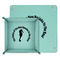 Sea Horses Teal Faux Leather Valet Trays - PARENT MAIN