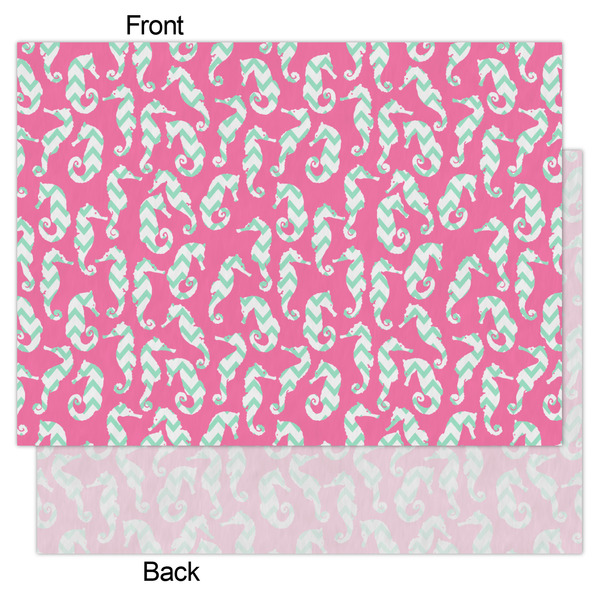 Sea Horses Tissue Paper - Lightweight - Large - Front & Back