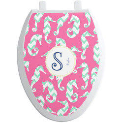 Sea Horses Toilet Seat Decal - Elongated (Personalized)