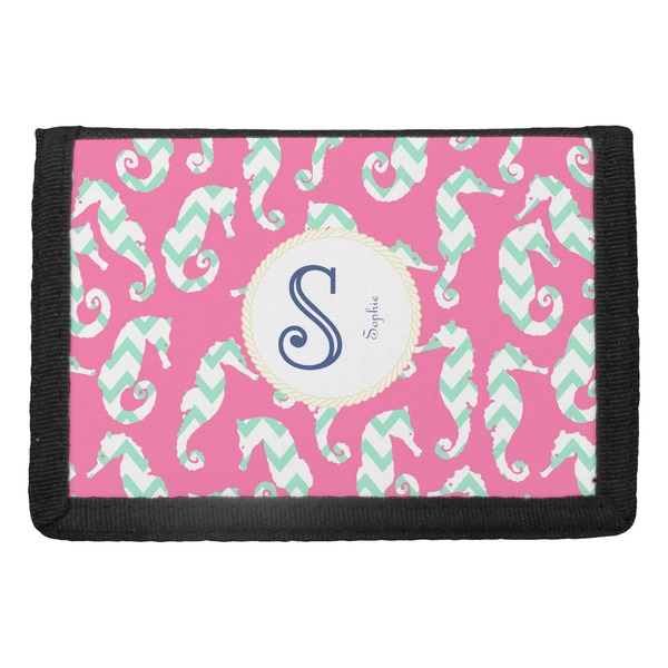 Custom Sea Horses Trifold Wallet (Personalized)