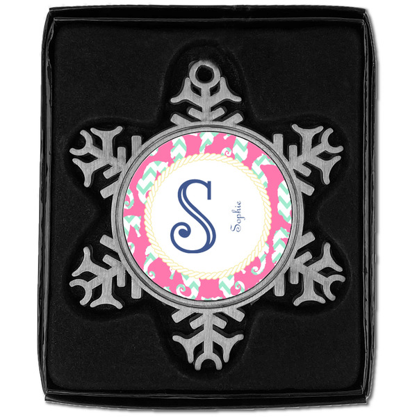 Sea Horses Vintage Snowflake - In box