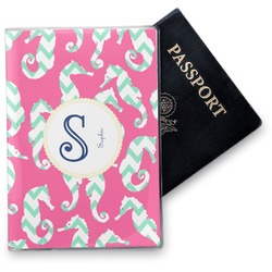 Sea Horses Vinyl Passport Holder (Personalized)