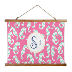 Sea Horses Wall Hanging Tapestry - Wide (Personalized)