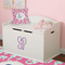 Sea Horses Wall Monogram on Toy Chest