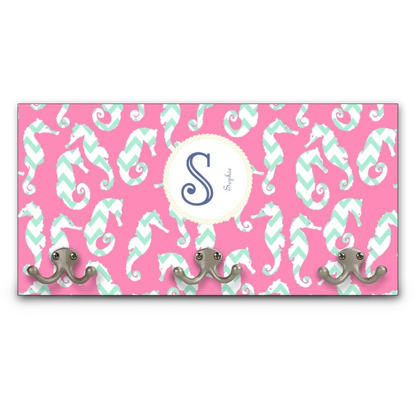 Custom Sea Horses Wall Mounted Coat Rack (Personalized)