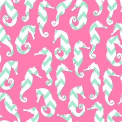 Sea Horses Wallpaper & Surface Covering (Water Activated 24"x 24" Sample)