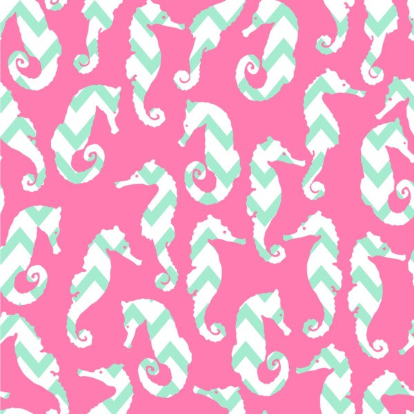 Custom Sea Horses Wallpaper & Surface Covering (Water Activated 24"x 24" Sample)