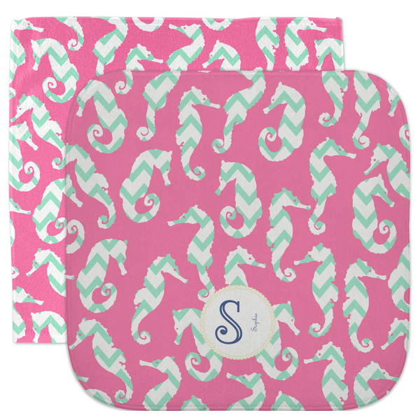 Custom Sea Horses Facecloth / Wash Cloth (Personalized)