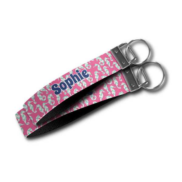 Sea Horses Webbing Keychain FOBs - Size Comparison