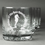 Sea Horses Whiskey Glasses (Set of 4) (Personalized)