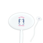 Sea Horses Oval Plastic Stir Sticks (Personalized)