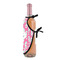 Sea Horses Wine Bottle Apron - DETAIL WITH CLIP ON NECK