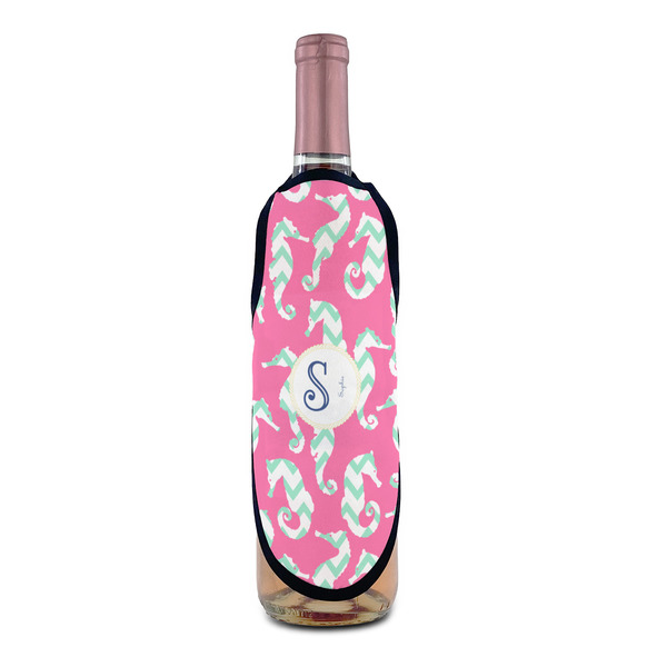 Sea Horses Wine Bottle Apron - IN CONTEXT