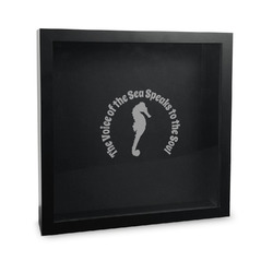 Sea Horses Wine Cork Shadow Box - 12in x 12in (Personalized)