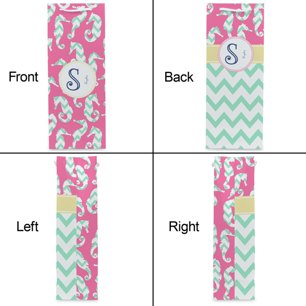 Sea Horses Wine Gift Bag - Matte - Approval