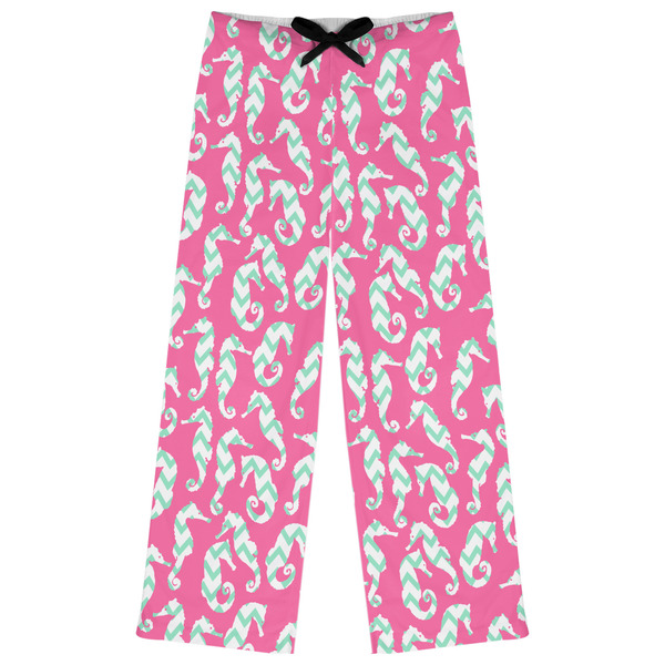 Custom Sea Horses Womens Pajama Pants - XL