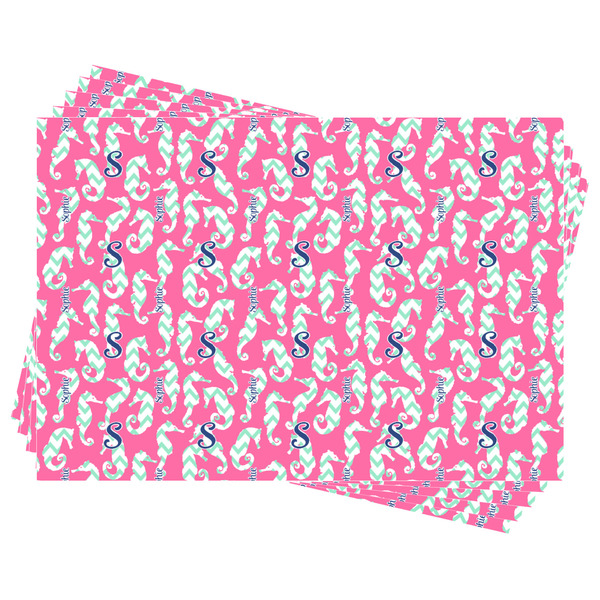 Sea Horses Wrapping Paper - Front & Back - Sheets Approval