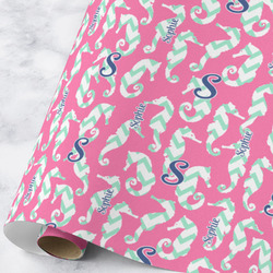 Sea Horses Wrapping Paper Roll - Large - Matte (Personalized)