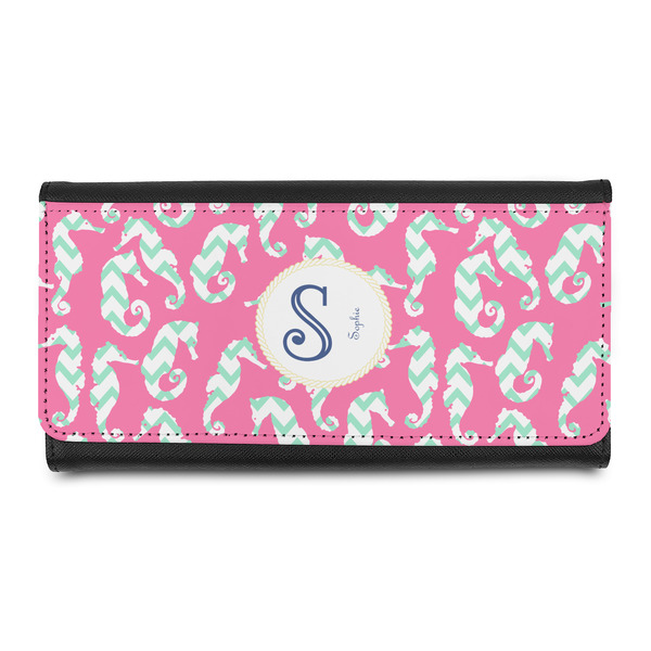 Custom Sea Horses Leatherette Ladies Wallet (Personalized)