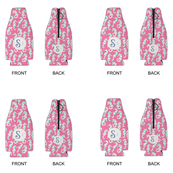 Sea Horses Zipper Bottle Cooler - Set of 4 - APPROVAL