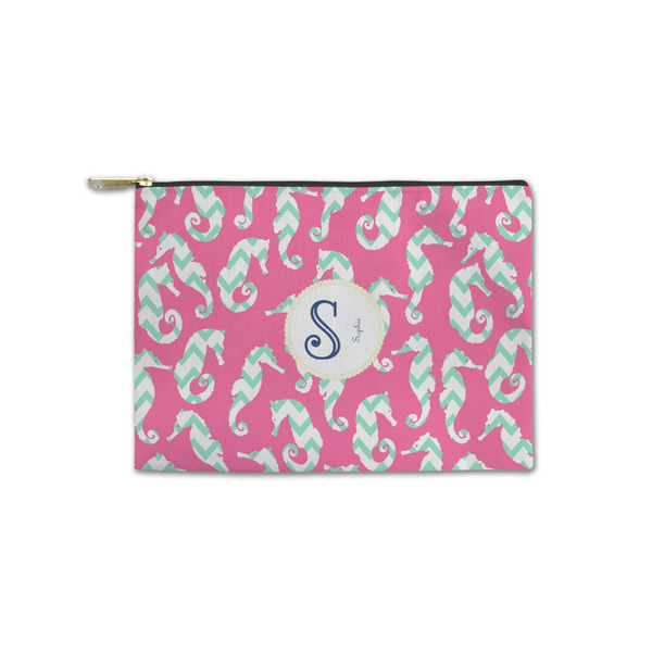 Custom Sea Horses Zipper Pouch - Small - 8.5"x6" (Personalized)