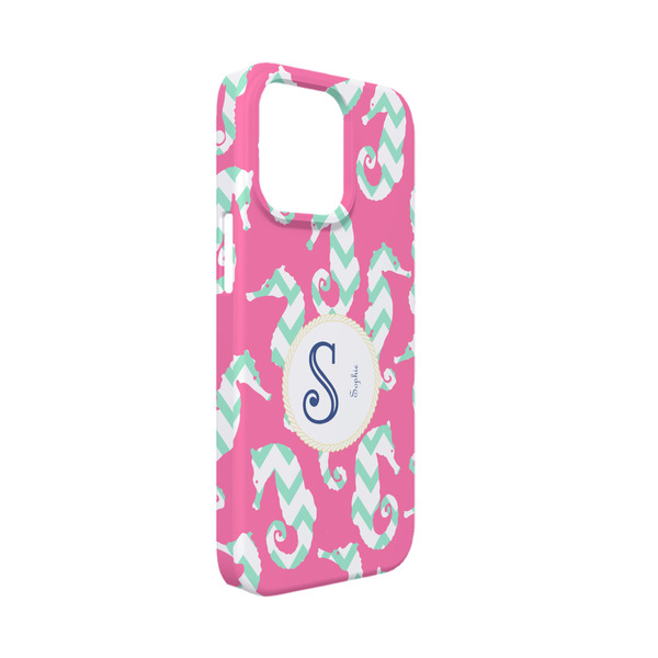 Custom Sea Horses iPhone Case - Plastic - iPhone 13 Mini (Personalized)
