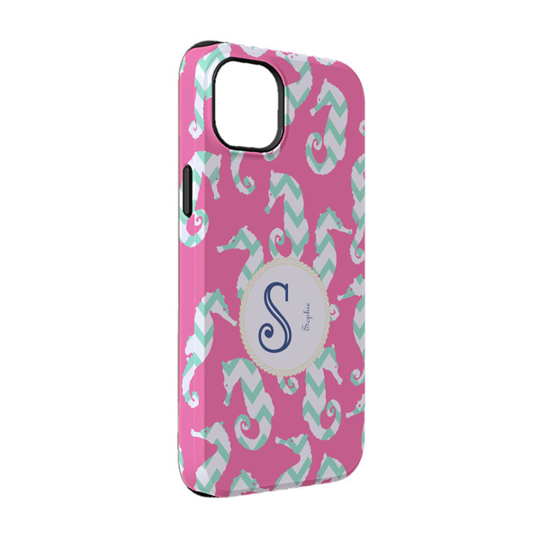 Custom Sea Horses iPhone Case - Rubber Lined - iPhone 14 (Personalized)