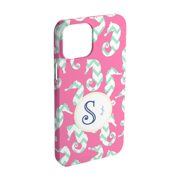 Custom Sea Horses iPhone Case - Plastic - iPhone 15 Pro (Personalized)