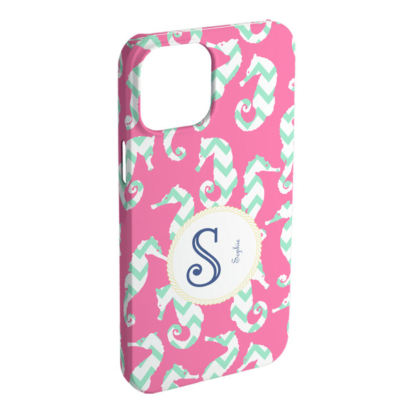 Custom Sea Horses iPhone Case - Plastic - iPhone 15 Pro Max (Personalized)