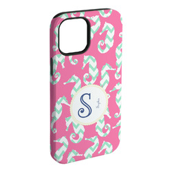 Sea Horses iPhone Case - Rubber Lined - iPhone 15 Pro Max (Personalized)