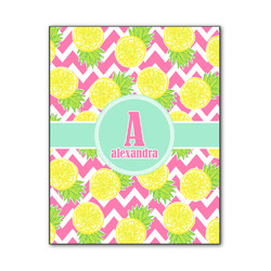 Pineapples Wood Print - 11x14 (Personalized)