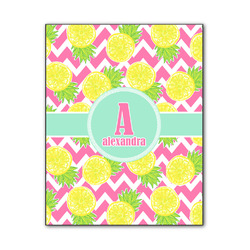 Pineapples Wood Print - 11x14 (Personalized)