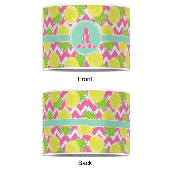 Pineapples 12" Drum Lampshade - APPROVAL (Poly Film)
