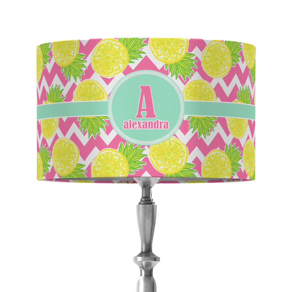 Custom Pineapples 12" Drum Lamp Shade - Fabric (Personalized)