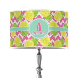 Pineapples 12" Drum Lamp Shade - Poly-film (Personalized)