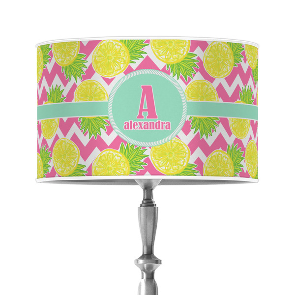 Custom Pineapples 12" Drum Lamp Shade - Poly-film (Personalized)