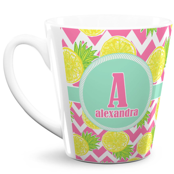 Custom Pineapples 12 Oz Latte Mug (Personalized)