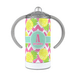 Pineapples 12 oz Stainless Steel Sippy Cup (Personalized)