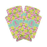 Pineapples Can Cooler (tall 12 oz) - Set of 4 (Personalized)