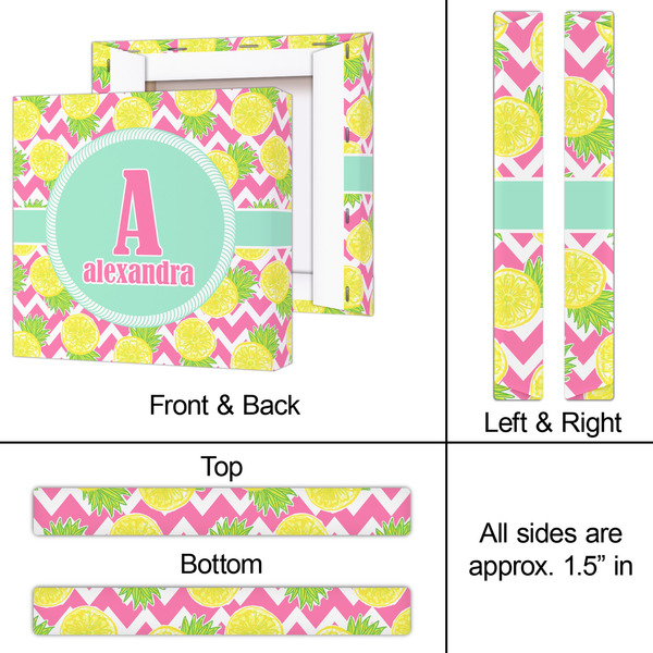 Pineapples 12x12 - Canvas Print - Approval