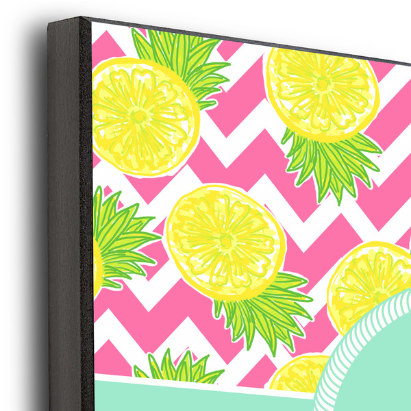 Pineapples 12x12 Wood Print - Closeup