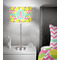 Pineapples 13 inch drum lamp shade - in room