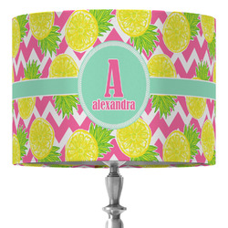 Pineapples 16" Drum Lamp Shade - Fabric (Personalized)