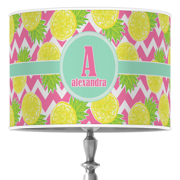 Custom Pineapples 16" Drum Lamp Shade - Poly-film (Personalized)