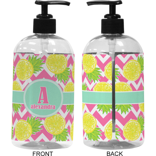 Pineapples 16 oz Plastic Liquid Dispenser (Approval)