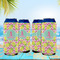 Pineapples 16oz Can Sleeve - Set of 4 - LIFESTYLE
