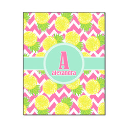Pineapples Wood Print - 16x20 (Personalized)