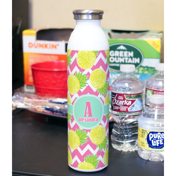 Pineapples 20oz Water Bottles - Full Print - In Context
